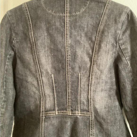 VINTAGE~NICOLE BENISTI~DENIM JACKET~ POINT LEVO~ SIZE M - Picture 4 of 7